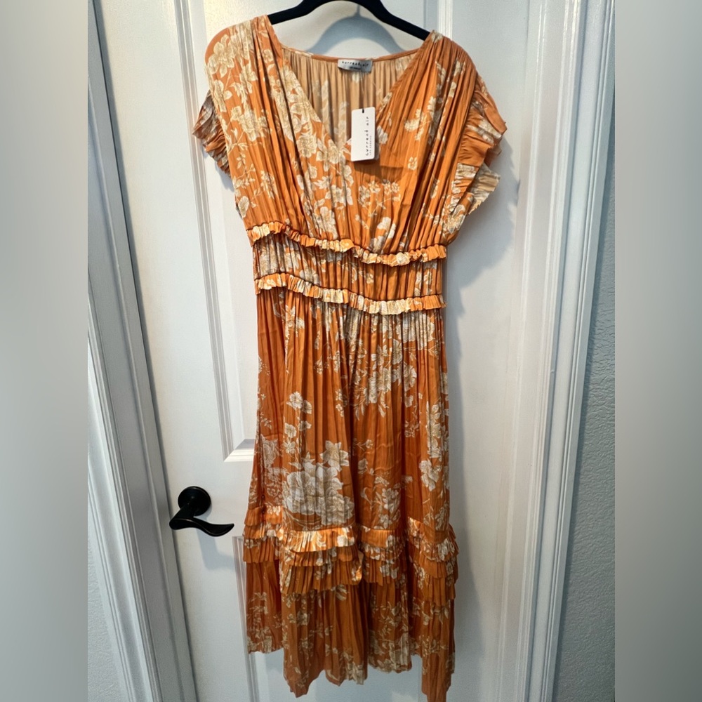 Anthropology Current air sereia pleated dress size S NWT